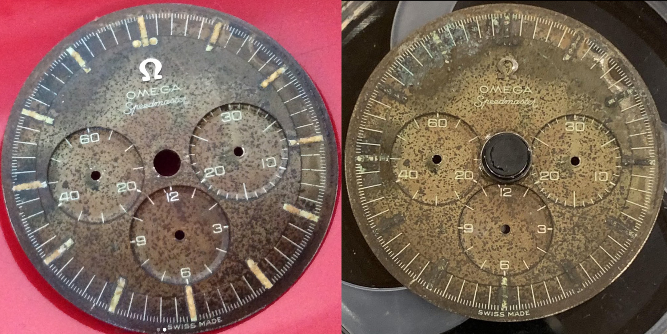 Omega dial restoration sale