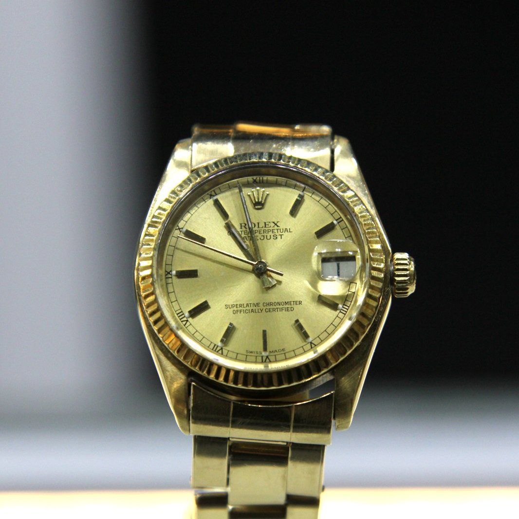 Ladies yellow gold Rolex Oyster Perpetual Datejust #2844