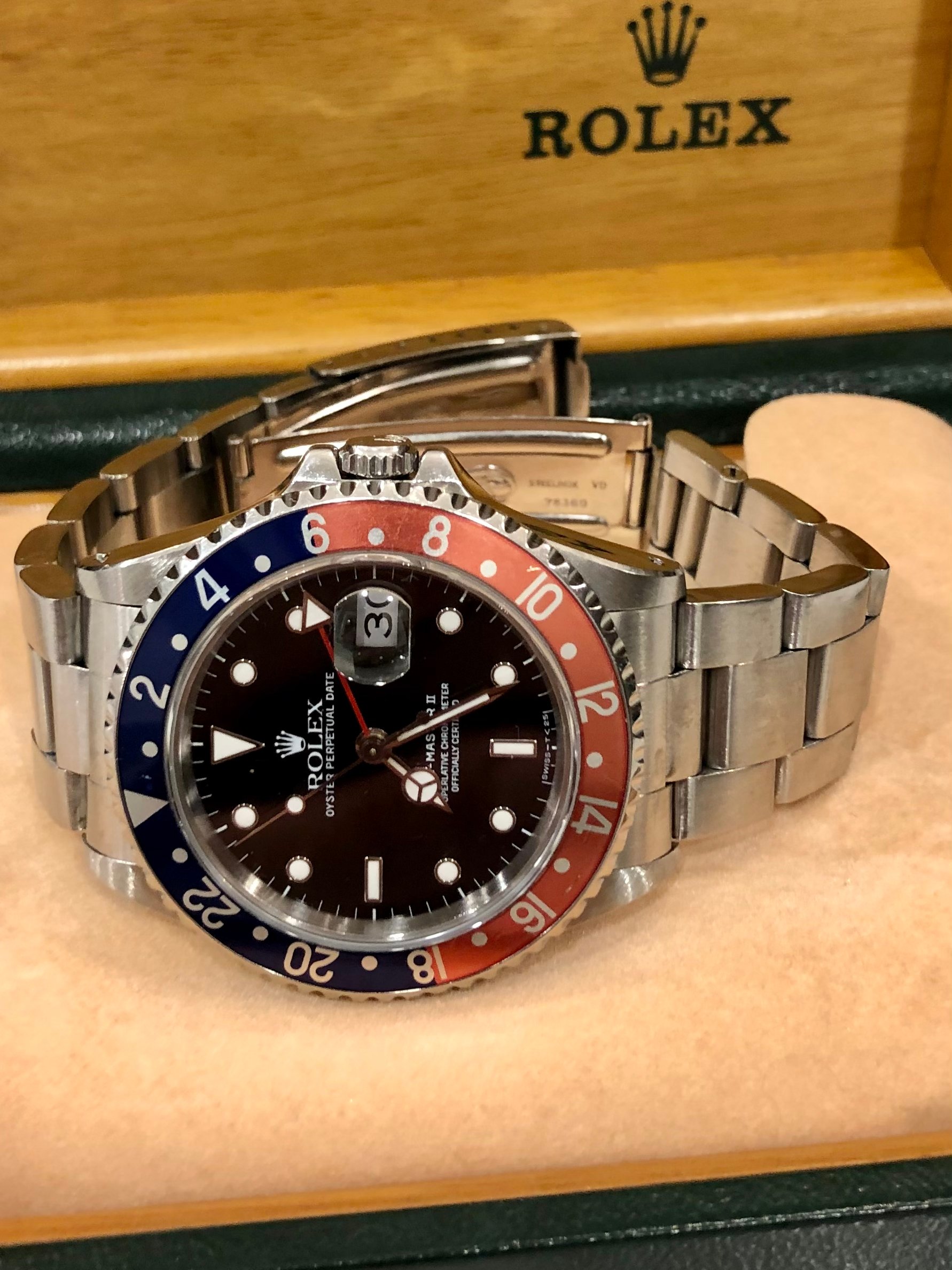 SOLD Rolex GMT Master II 16710 1990 Pepsi BLRO Omega Forums