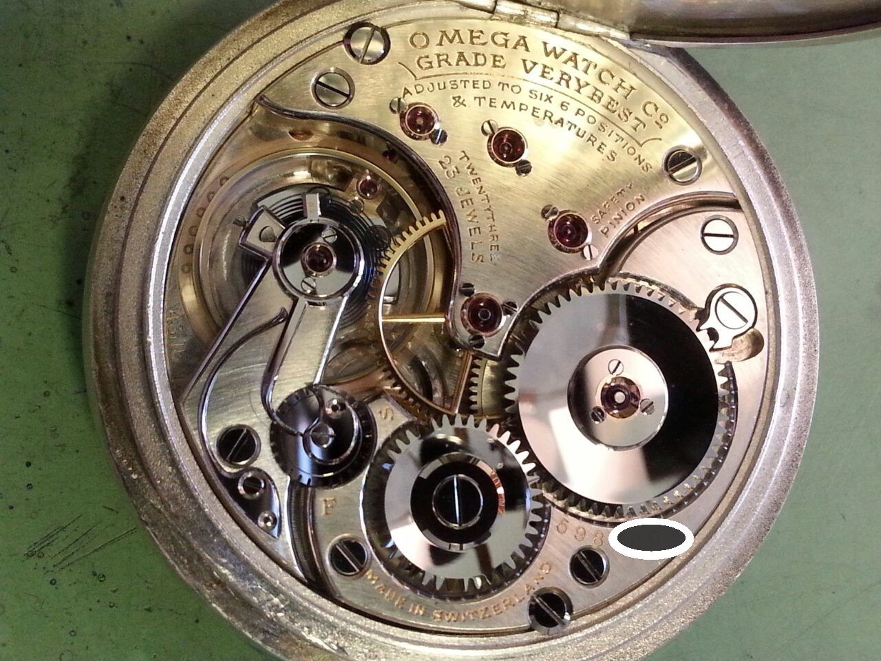 Omega - Louis Brandt et frere DDR 18k pocket watch