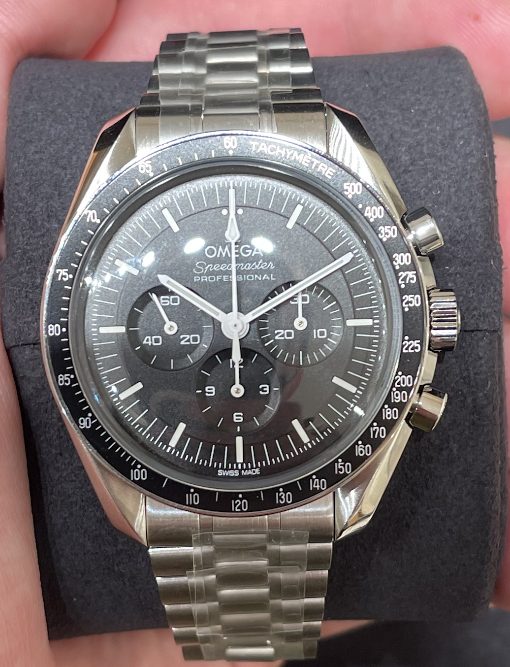 New Speedmaster 3861 Hesalite Crystal Scratch Omega Watch Forums