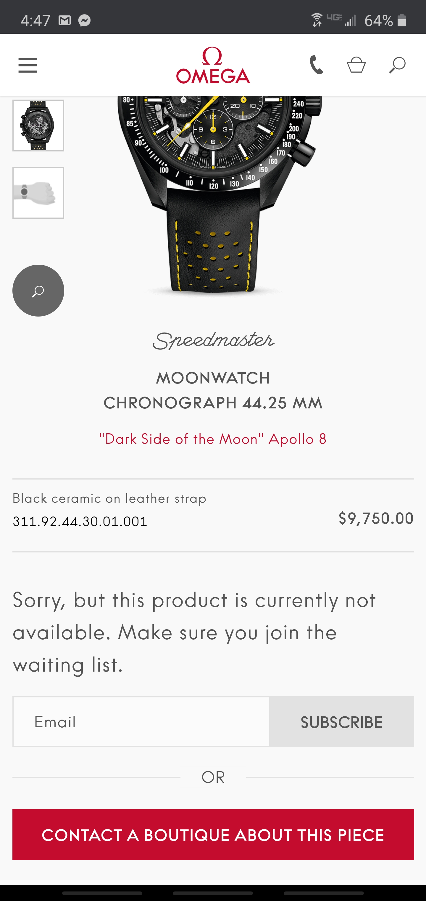 Apollo 8 discontinued? | Omega Watch Forums