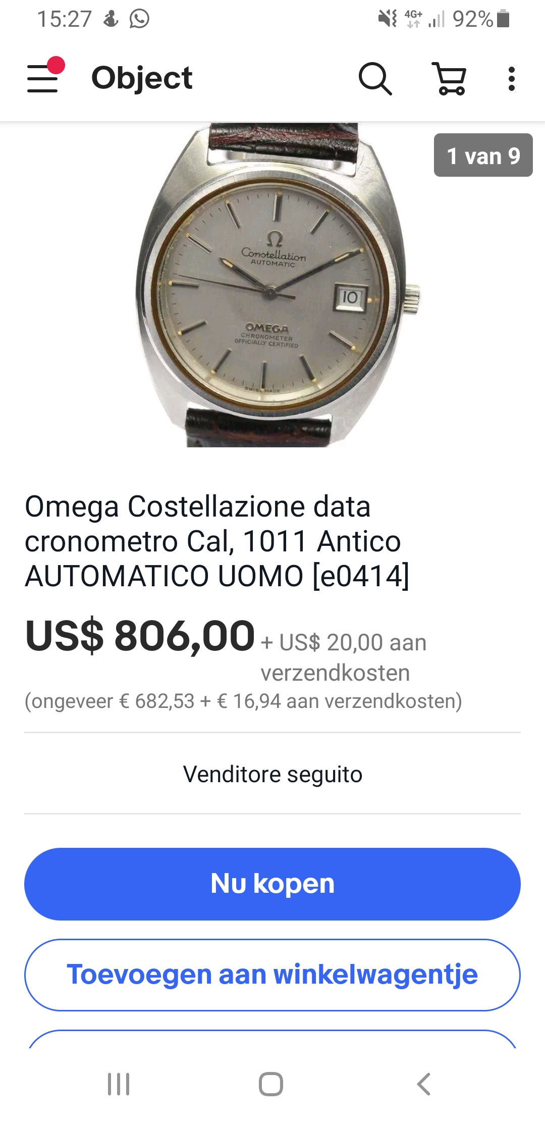 Omega antico clearance