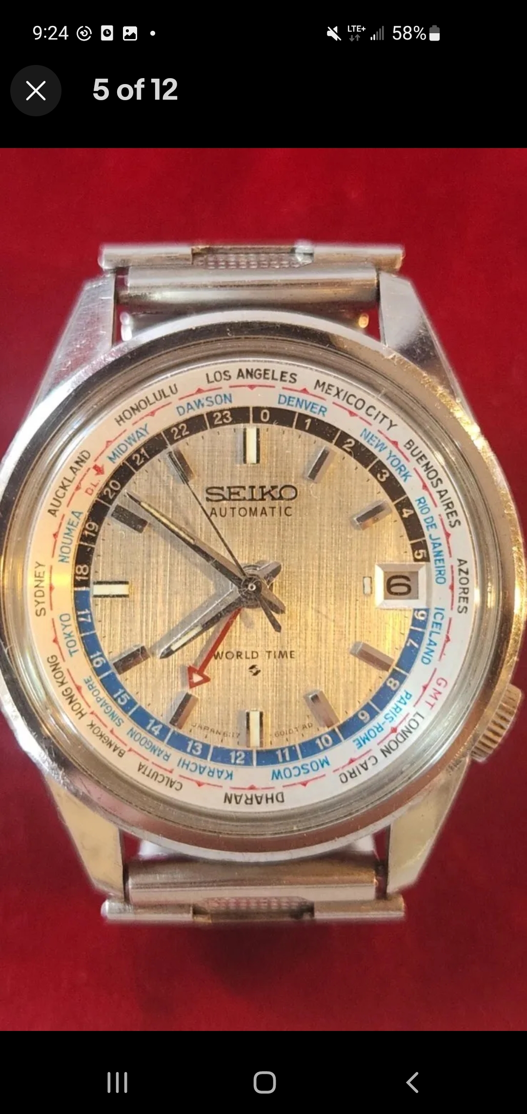 Seiko world hot sale time vintage