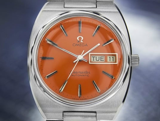 Omega orange dial hotsell