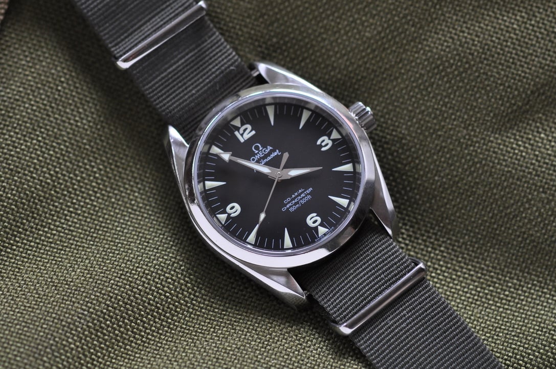 Omega 36mm railmaster hotsell