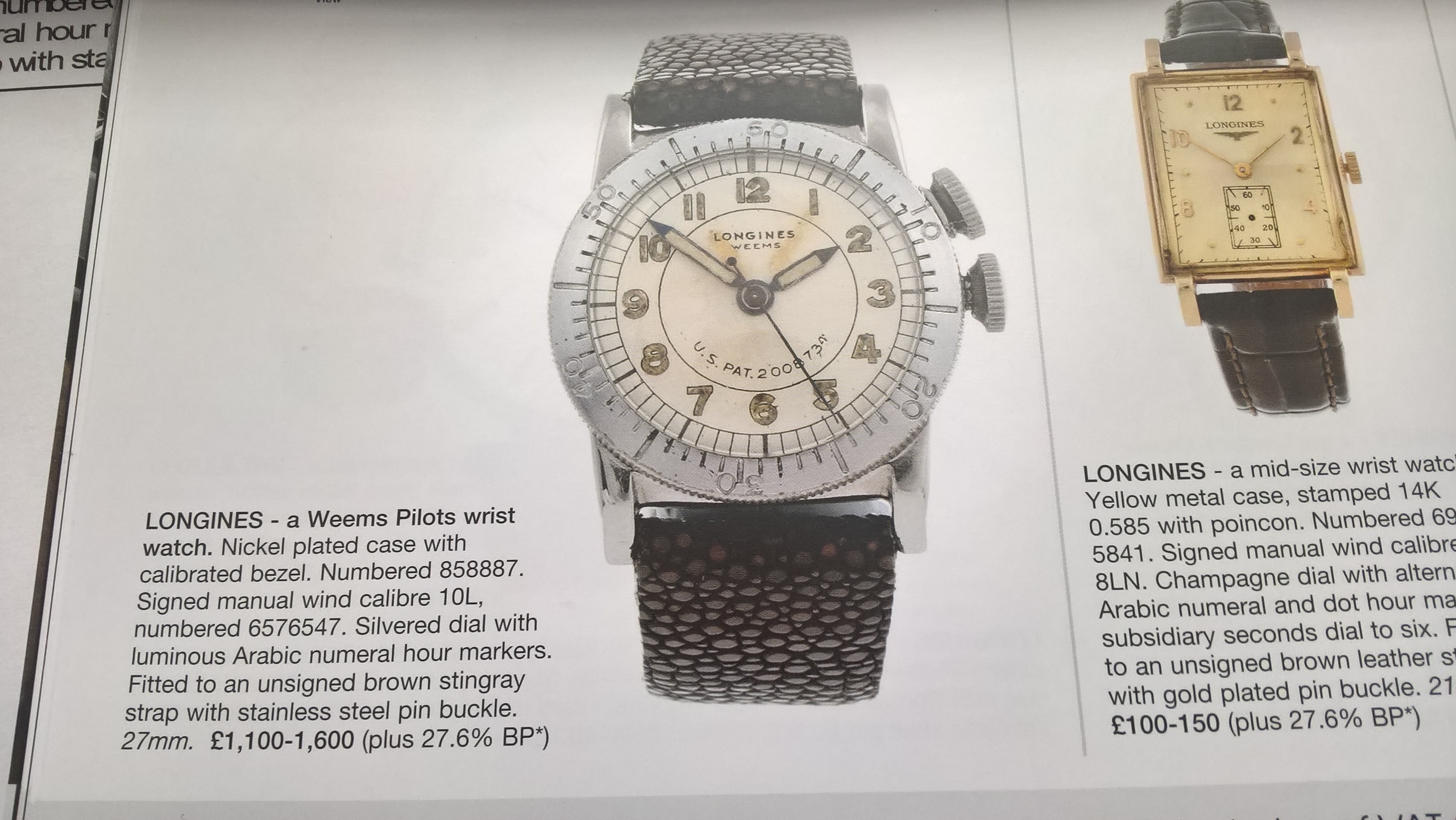 Longines Weems Patent 2008734 | Omega Forums