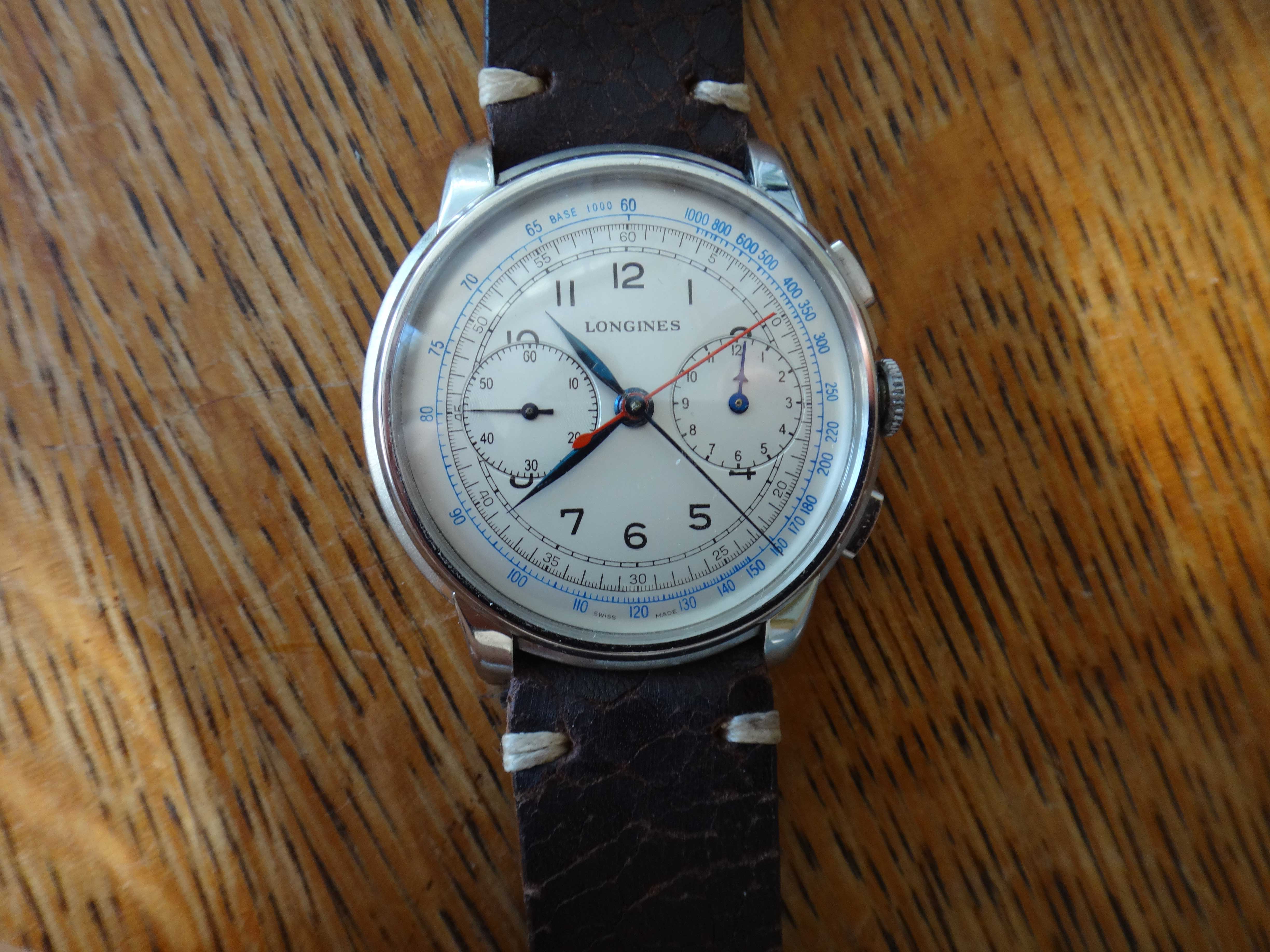 Longines 13ZN 12 centre minute counter large case chronograph