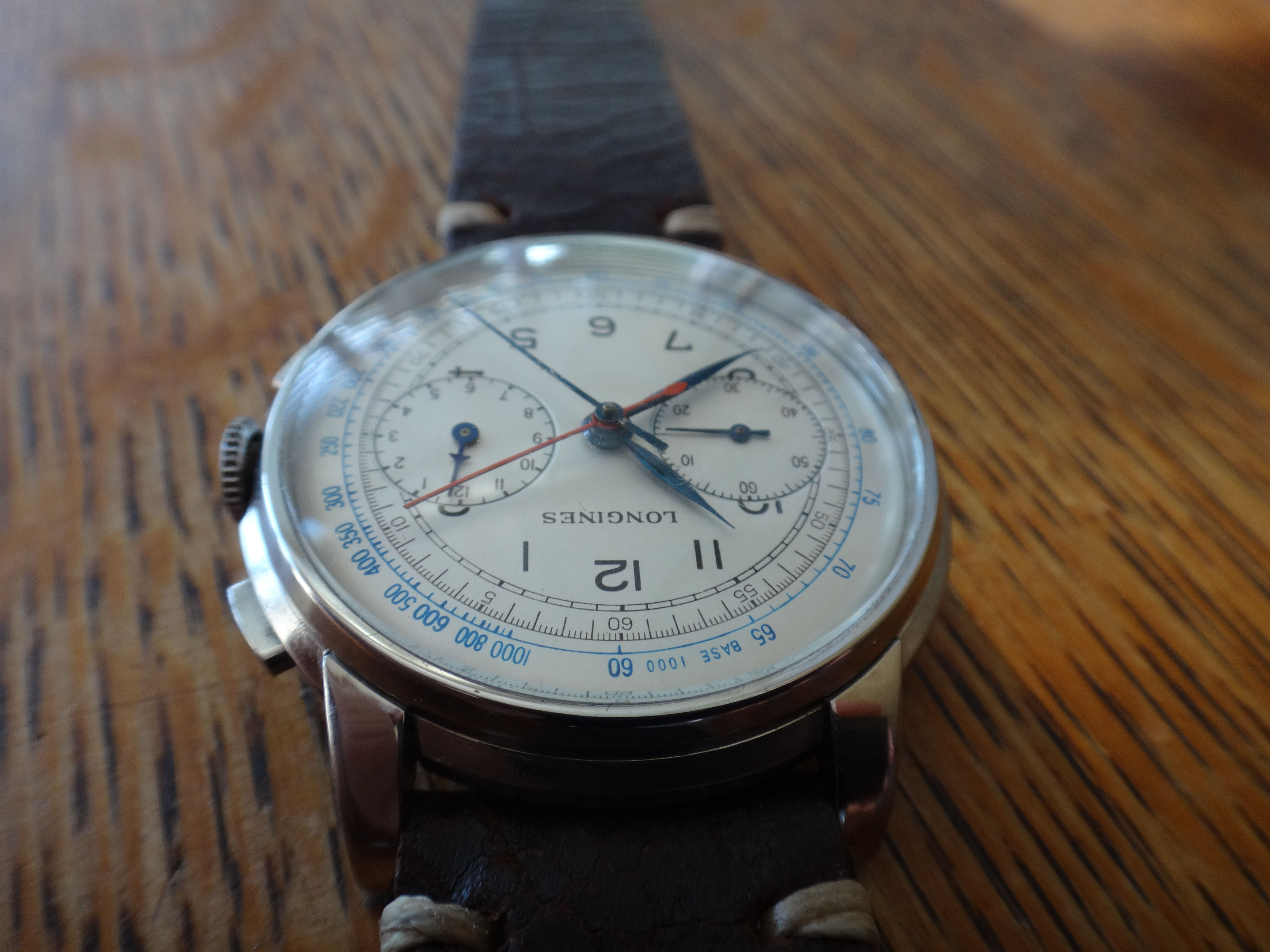 Longines 13ZN 12 centre minute counter large case chronograph