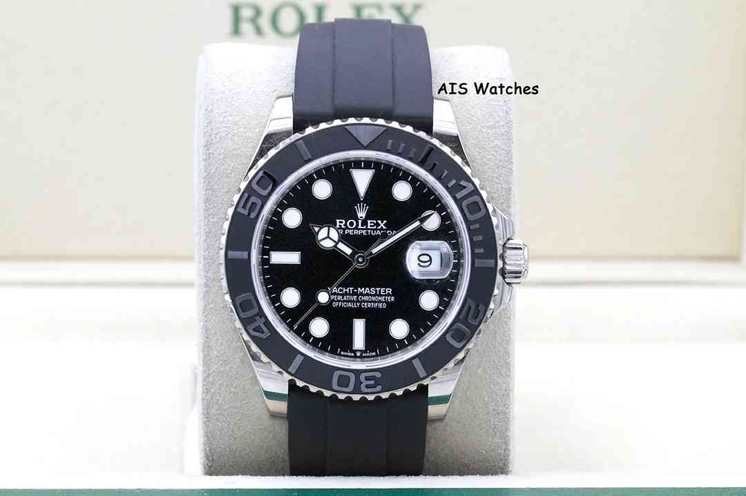 Rolex Yachtmaster 226659 White Gold OysterFlex Strap 42 MM Box & Papers