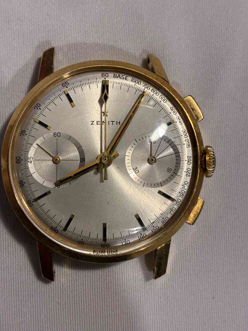 Zenith 146DP 18k gold 2 register chrono