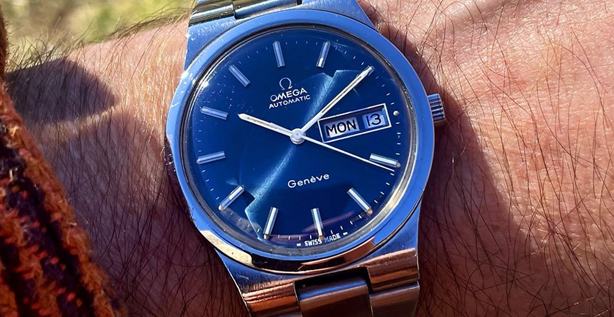 SOLD - PRE-SUMMER SALE! Vintage 1970s Omega Genève Day-Date w