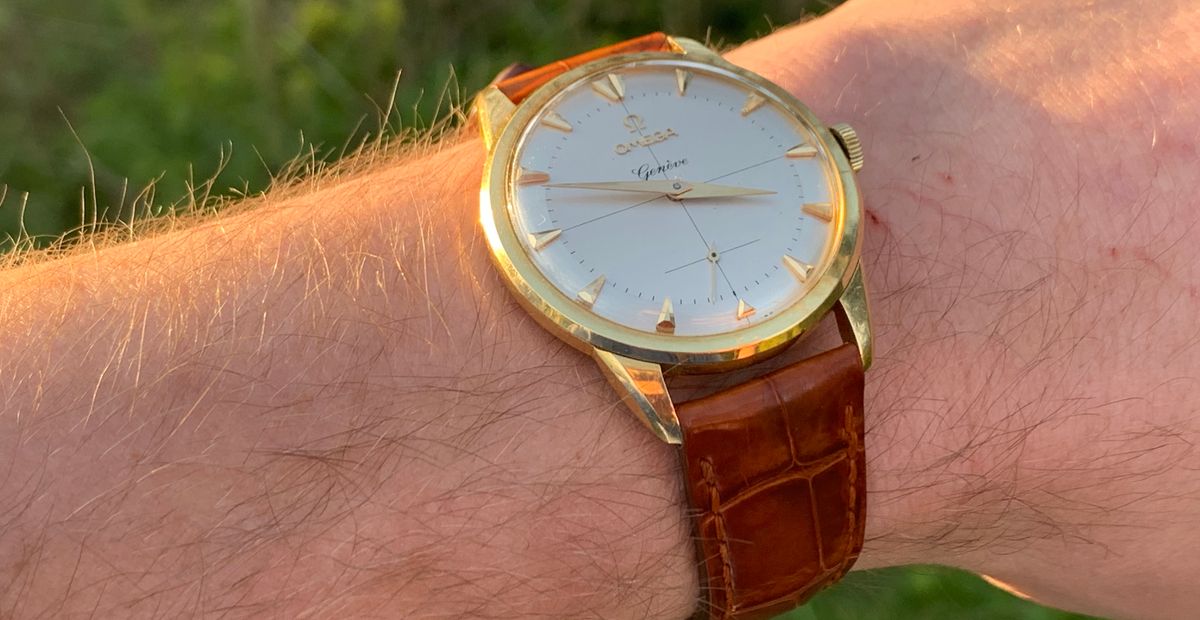 DATE Genève OMEGA ヴィンテージ品【ジャンク】バックル付き