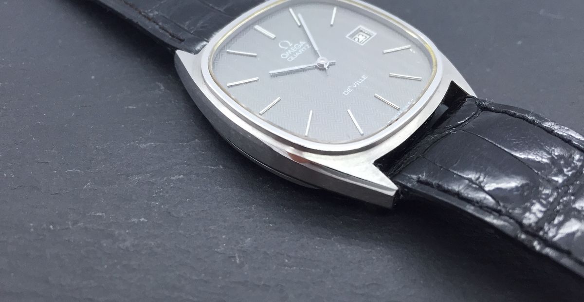 FS - Omega 1977 De-Ville Megaquartz 32Khz, as NOS, NOS croc band