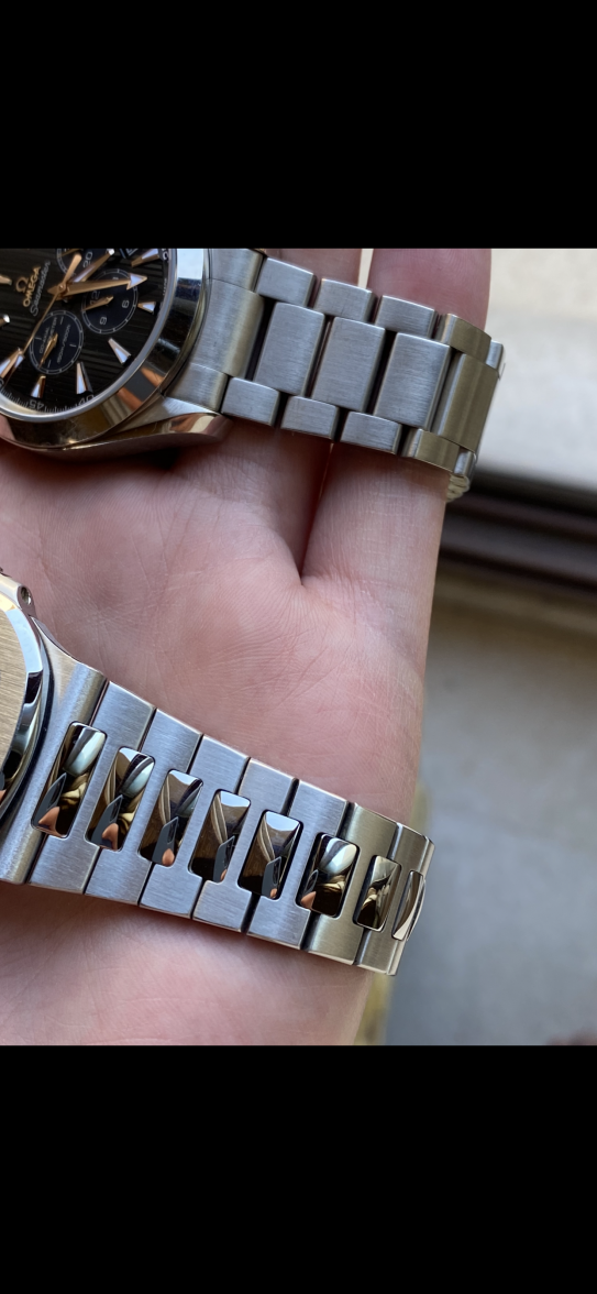 Steel vs white gold color difference | Omega Forums