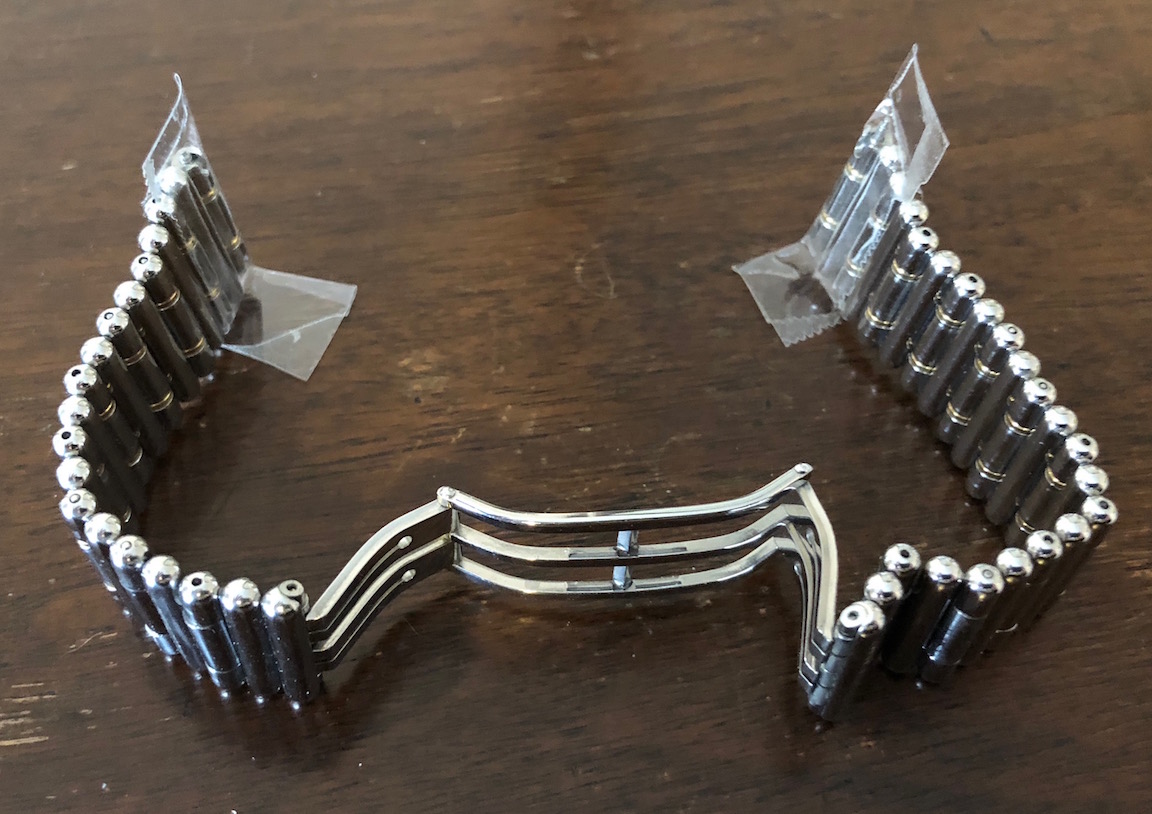 SOLD Breitling rouleaux (bullet) bracelet for 1990s Chronomat, 20mm