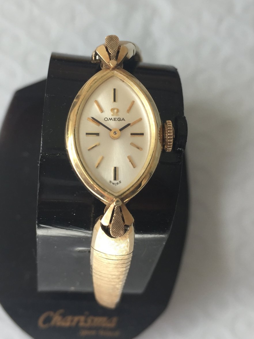 SOLD - 1970 Omega Gold Filled Woman's Watch + Band with Box + Booklet ...