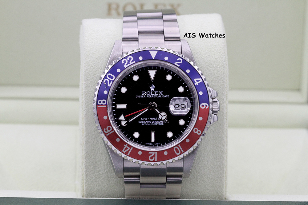 FSOT Rolex GMT Master II 16710 Y Serial Pepsi Insert Box