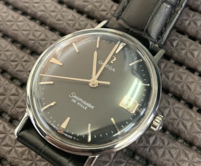seamaster deville black dial