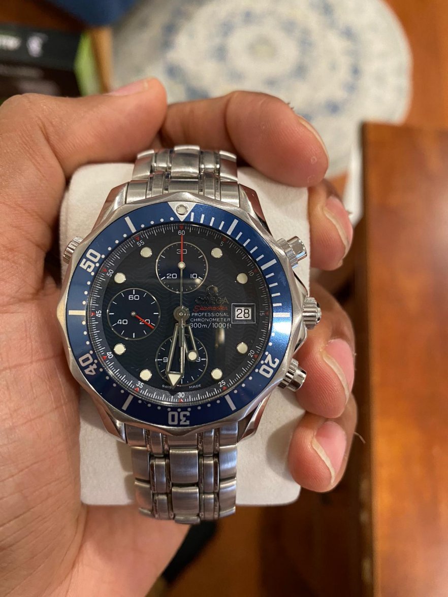 Omega seamaster best sale chronograph rubber strap