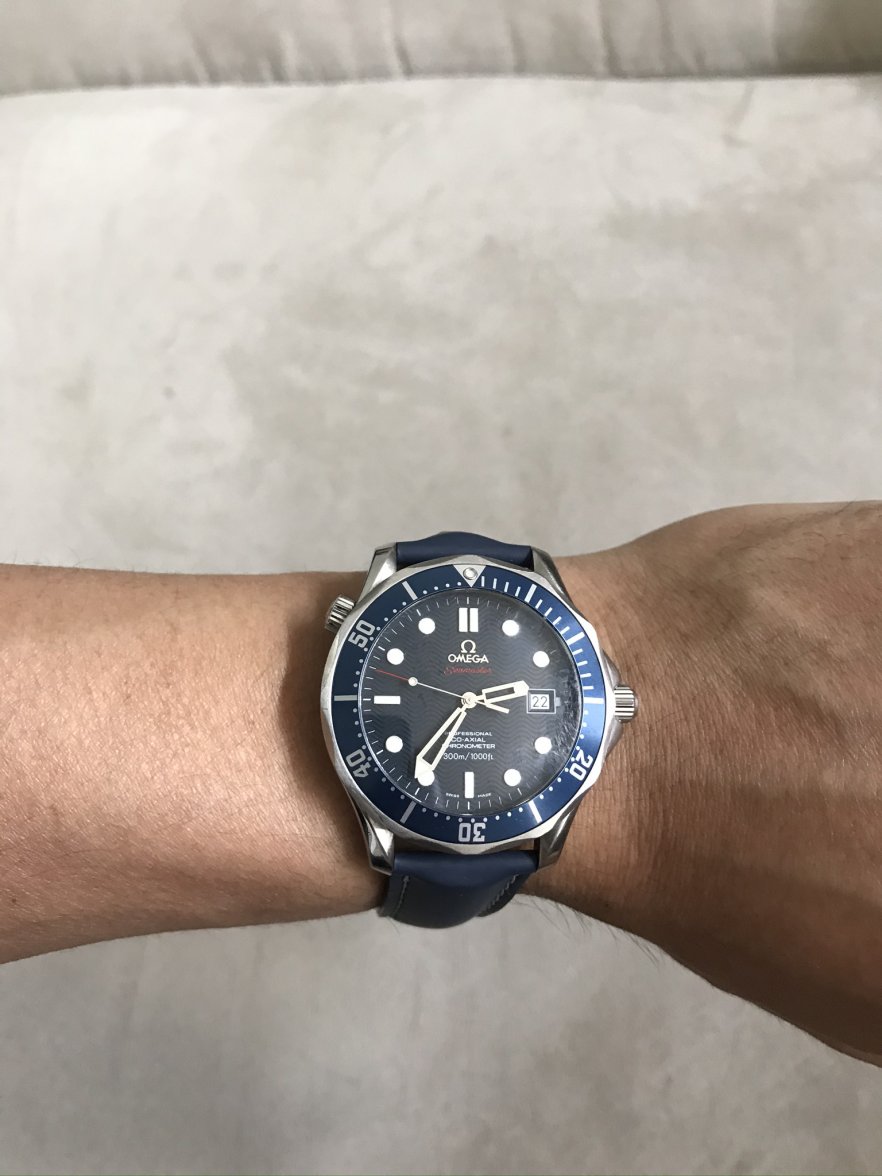 omega seamaster rubber strap 2018