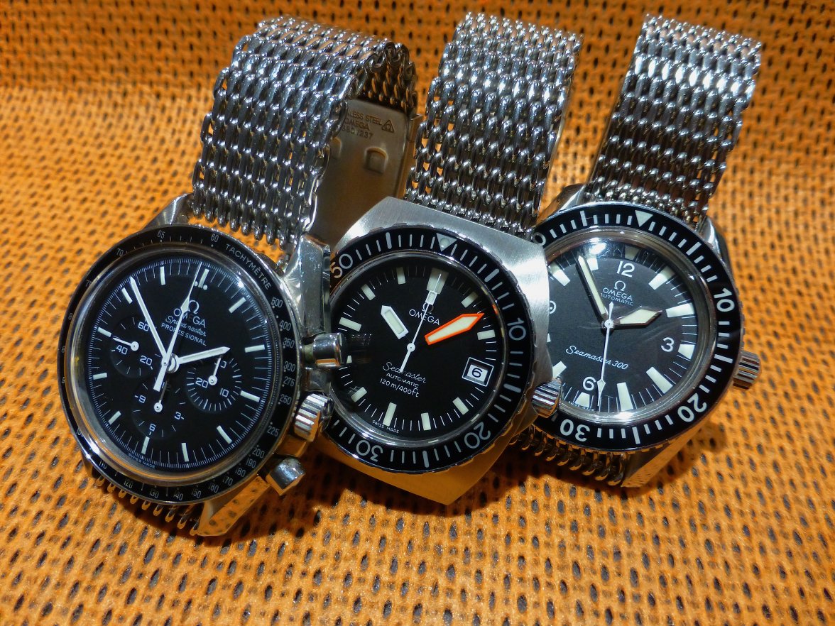 Omega shark mesh bracelet picture 