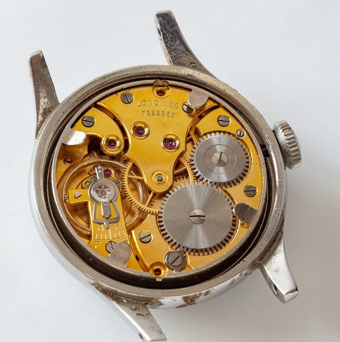 Longines 12.68Z ref 5411 1946 with a stunning high glossy gilt