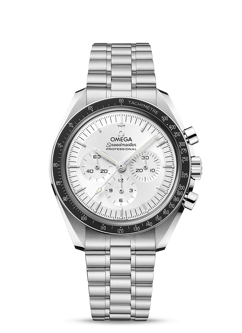 Omega white outlet face speedmaster