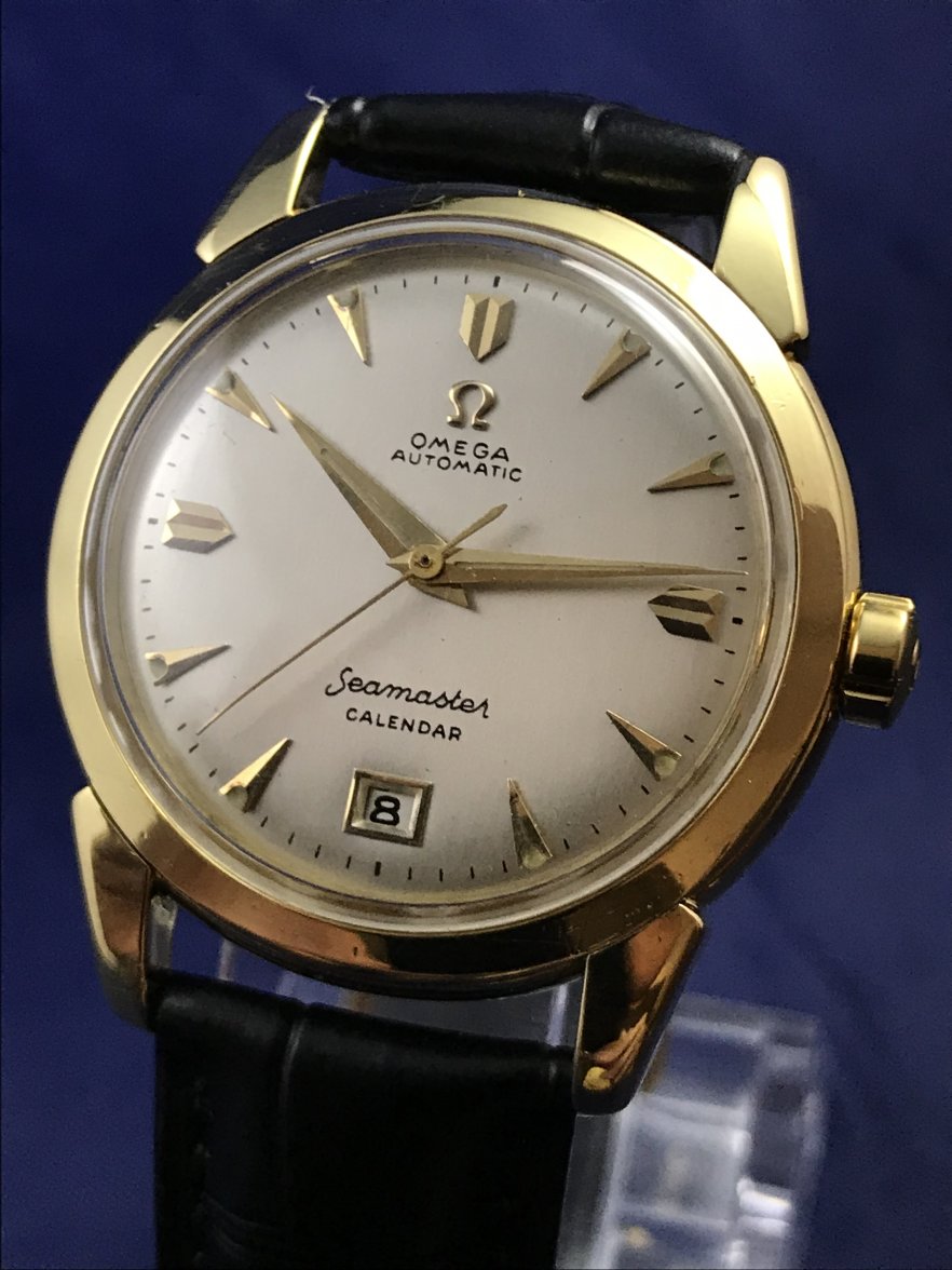 FS 1952 Omega Seamaster Calendar Automatic 18k Gold Watch Ref. 2627