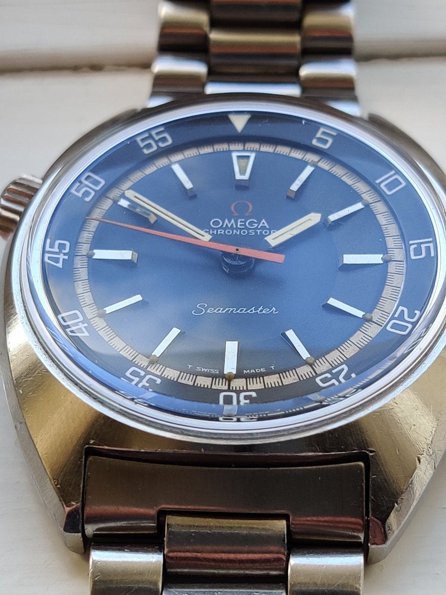 SOLD - Omega Seamaster Chronostop Jumbo 145.008 on bracelet (c1969
