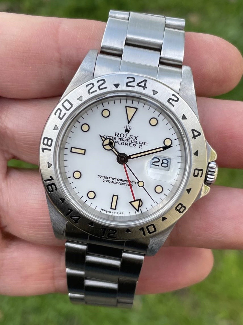 SOLD - Rolex Explorer II ref.16570. Tritium \