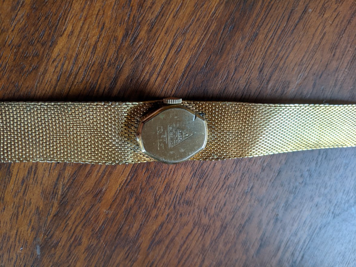 Vintage Omega 18k Gold Ladies Watch 