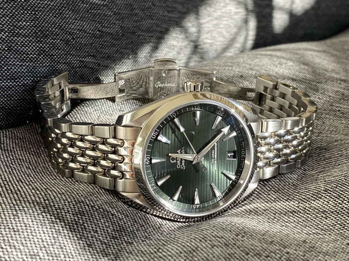 SOLD - Omega Aqua Terra - olive green dial + extras | Omega Forums