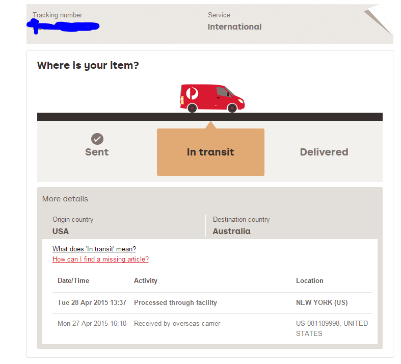 how to track a usps package in australia