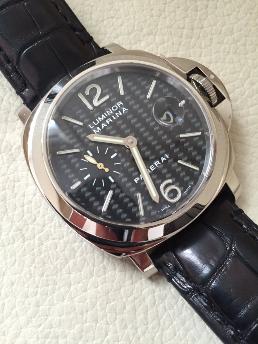 FS Panerai Luminor Marina 18K White Gold Pam 180 17 500 OBO