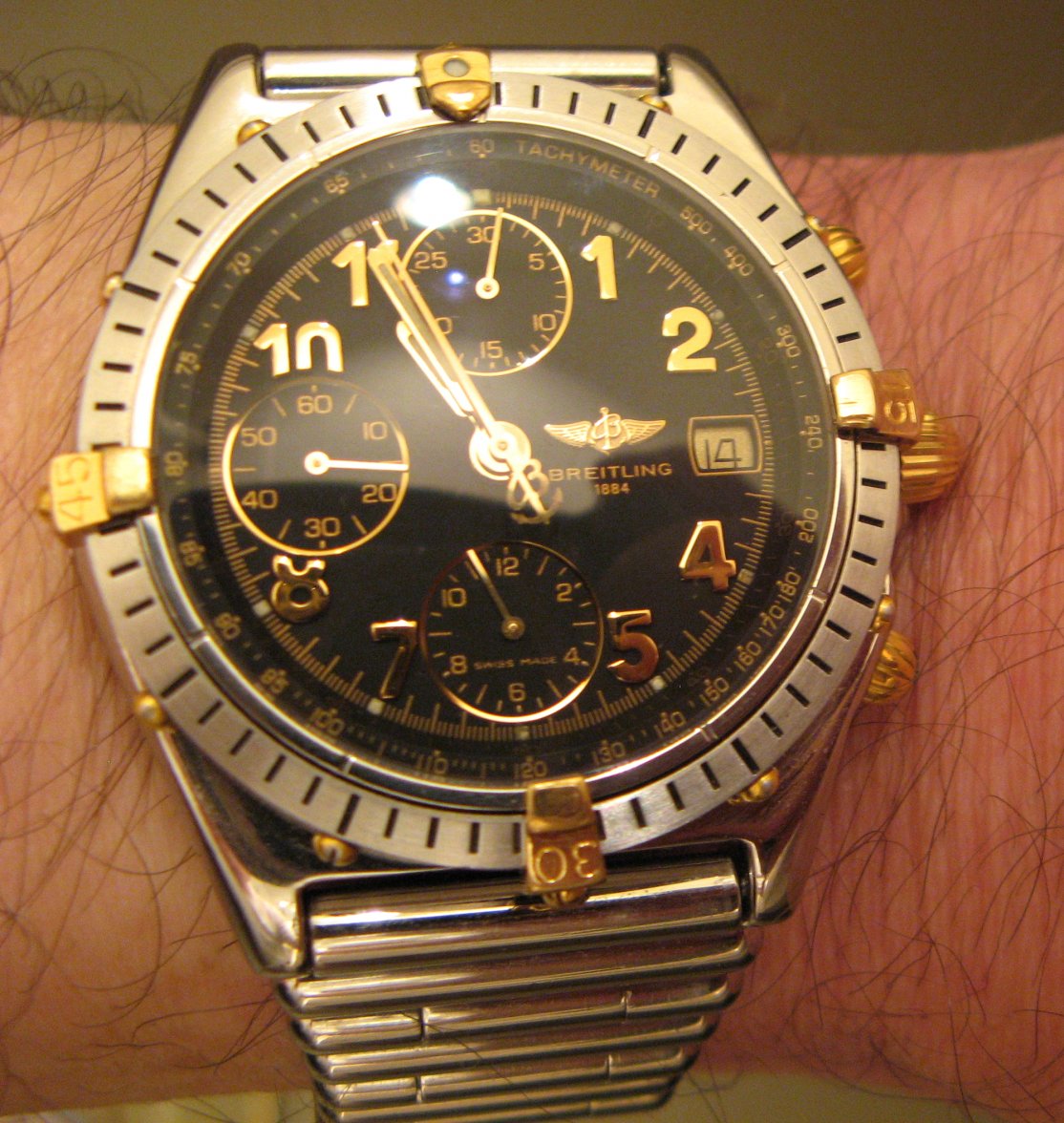 81950 Breitling Chronomat 18k Gold accents.jpg