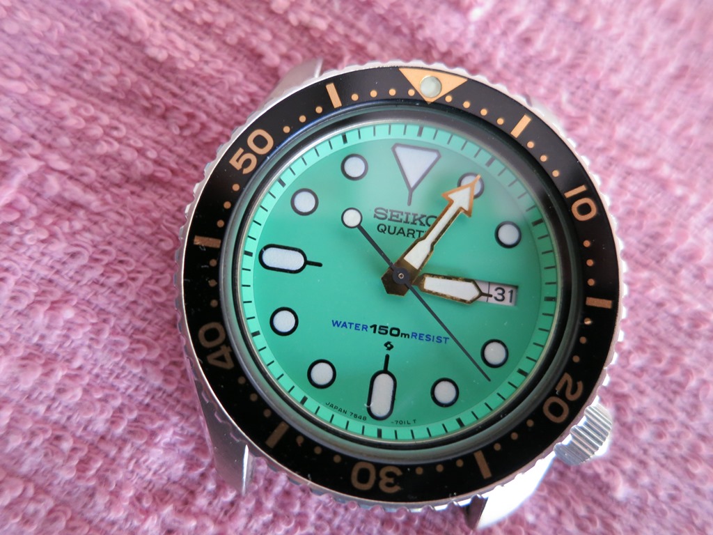 WTB Seiko 7548 Black SQ with z199 bracelet or seiko 7548 Teal