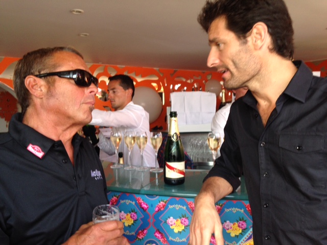 Chad McQueen and Mark Webber discuss the film.JPG Chad McQueen and Mark Webber discuss the film.JPG