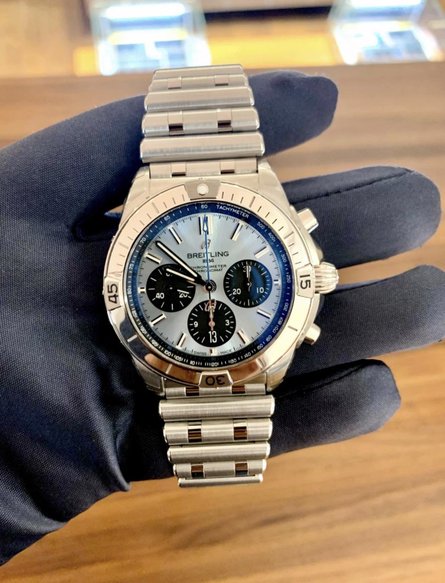 Thoughts on the new Breitling Limited Ice Blue dial Chronomat? | Omega ...