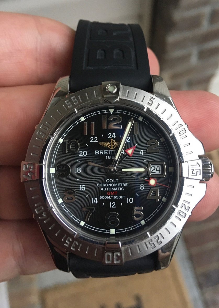 FS - Breitling Colt GMT A32350 Factory Serviced | Omega Forums