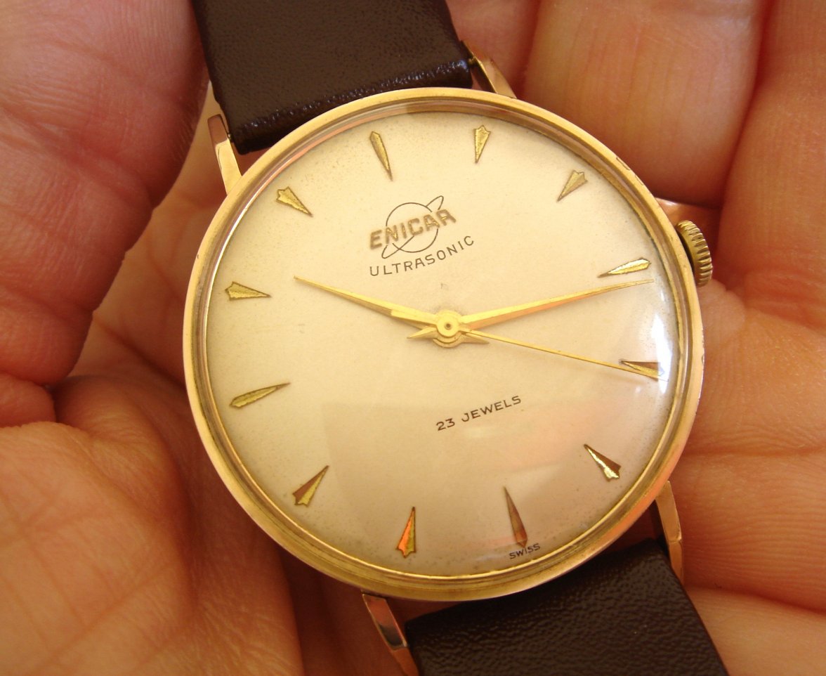 SOLD - Elegant Enicar Ultrasonic dress watch $300 | Omega Forums