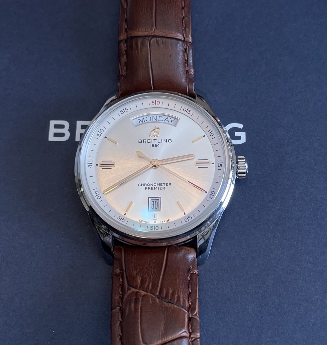 breitling premier automatic day & date 40 review