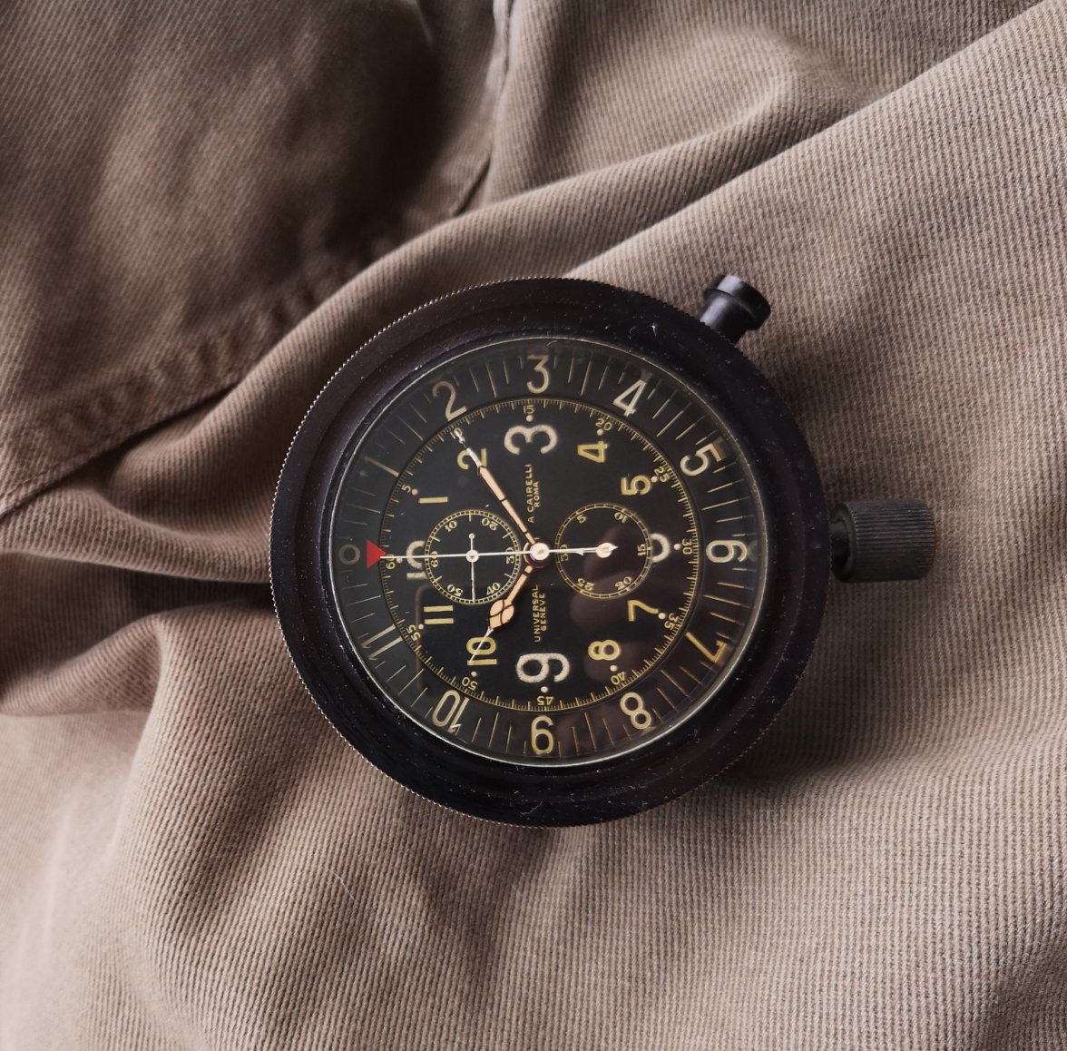 Gevril Men's Aeronautica Swiss Automatic Black Leather Strap Watch 42mm -  Macy's