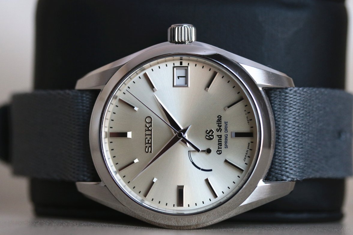 SOLD - Grand Seiko Champagne Dial Spring Drive Ref. SBGA083 with Box and  Paper | Omega Forums