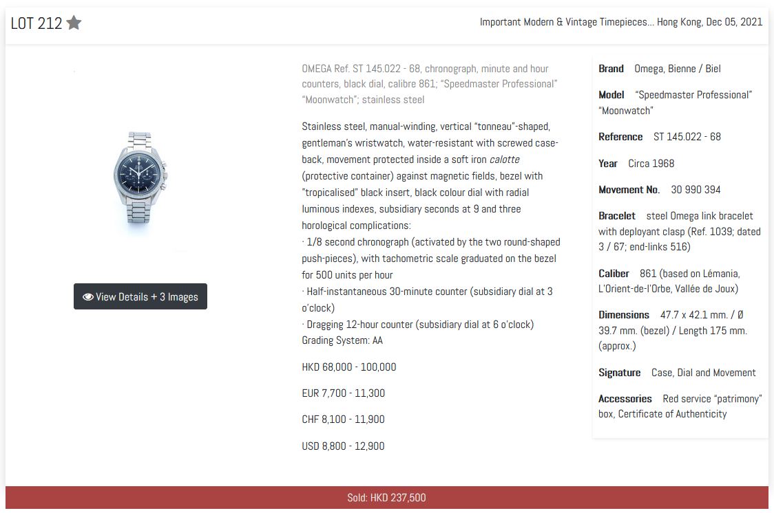 More Speedmaster Insanity Antiquorum Hk Dec21 Omega Forums