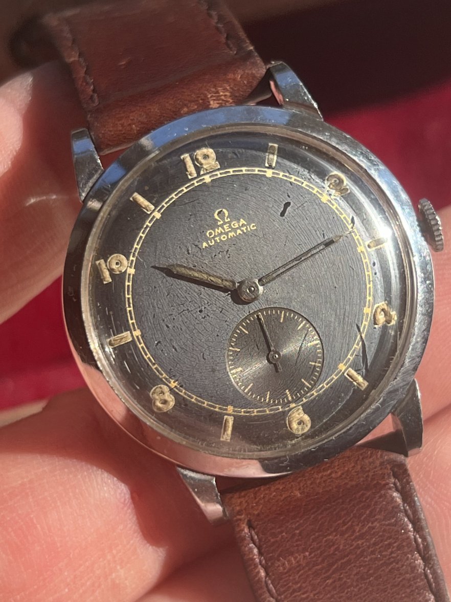 SOLD - Omega 2398 34.5mm Gray Dial 1944 $695 | Omega Forums