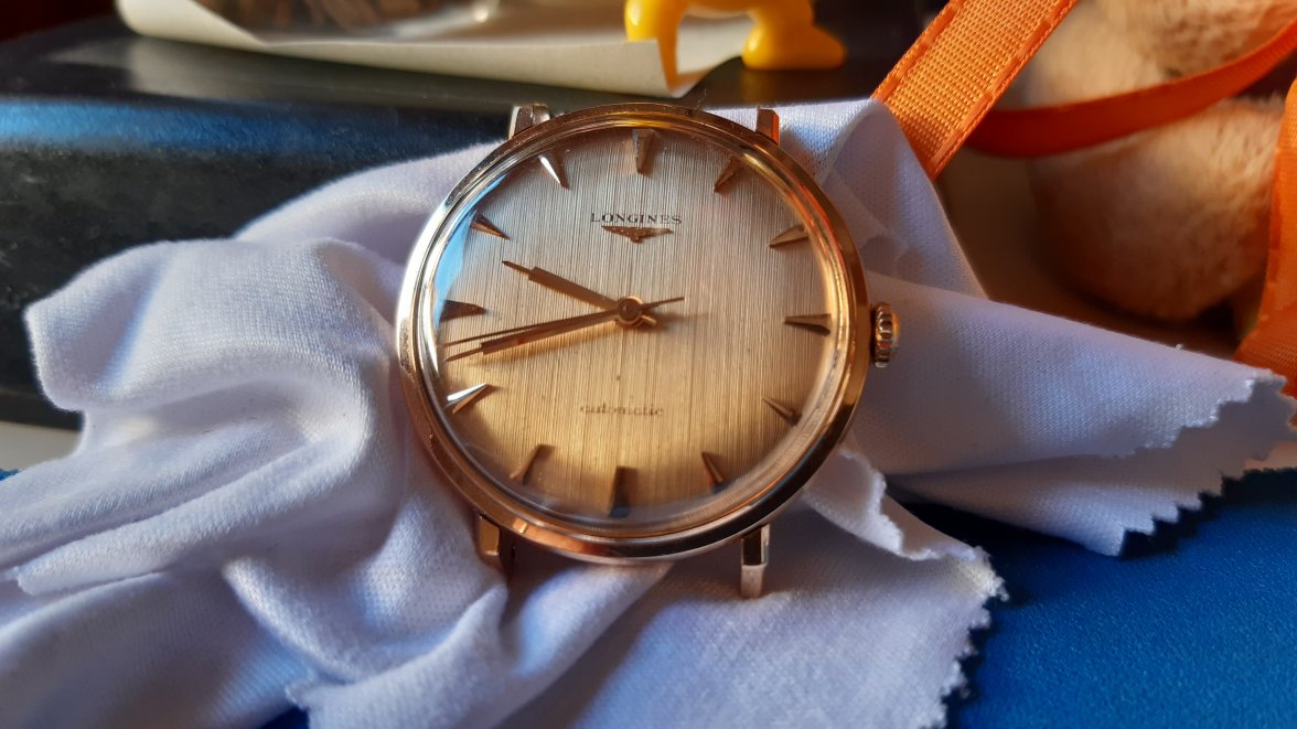 SOLD 1963 Longines 18k pink gold automatic ref. 7005 1150