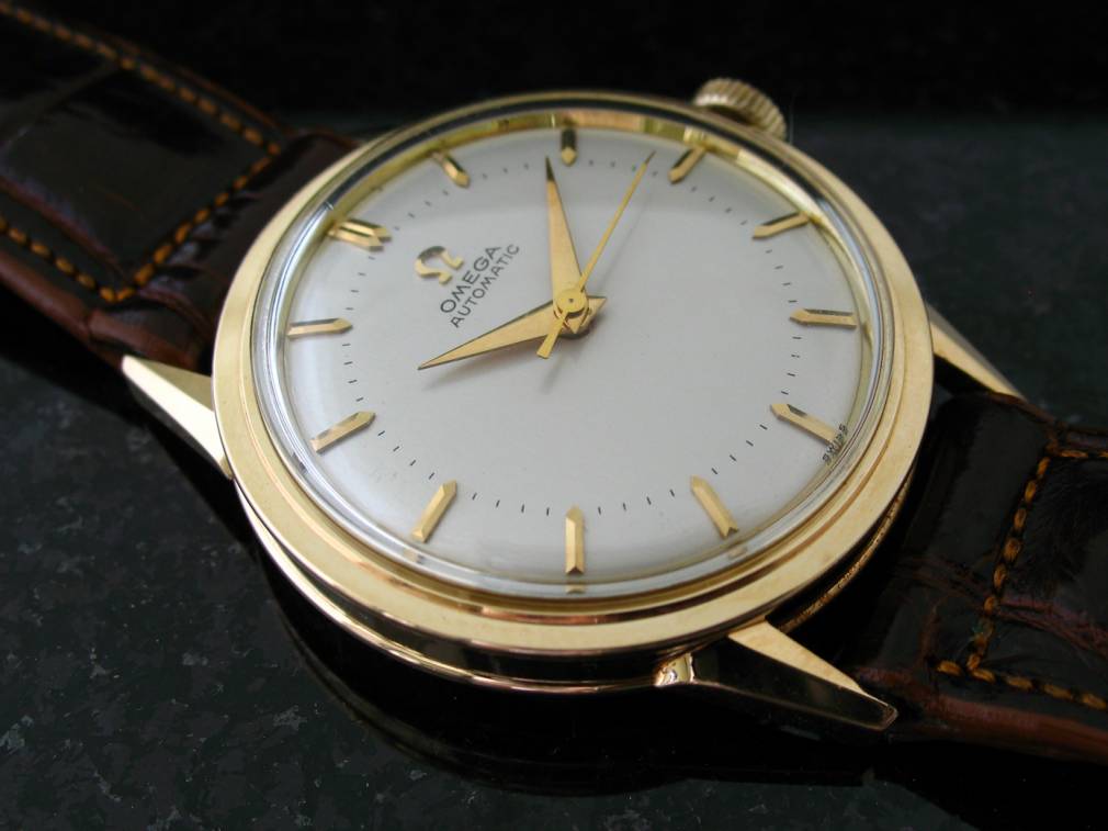 SOLD - Immaculate 14k Solid Gold Omega Cal 500 - Automatic Boxes ...