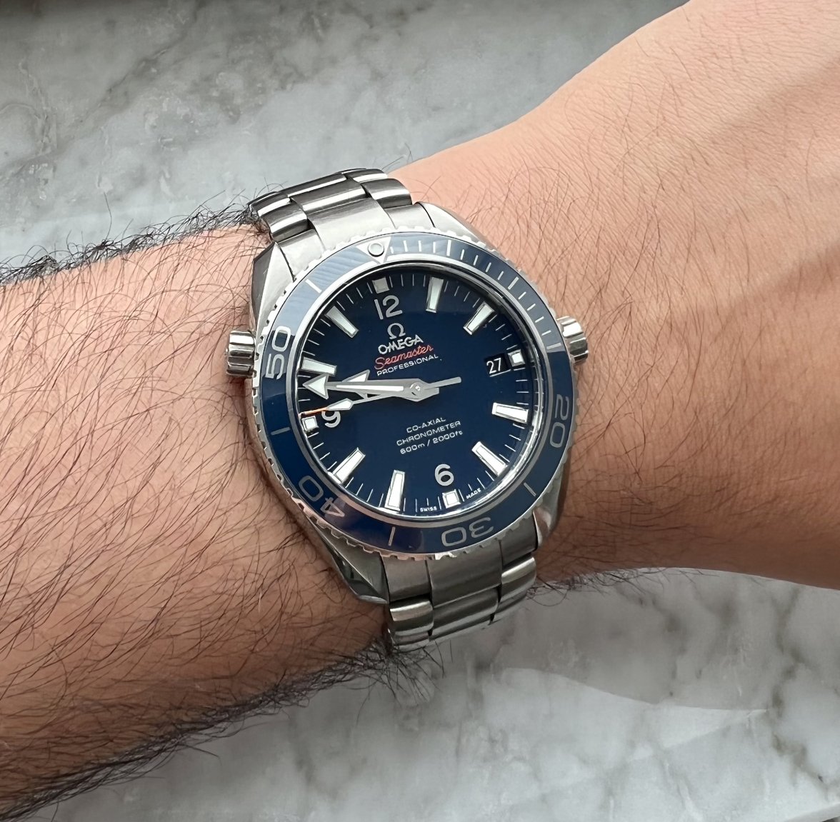 SOLD - Omega Planet Ocean LiquidMetal Blue 42mm | Omega Forums