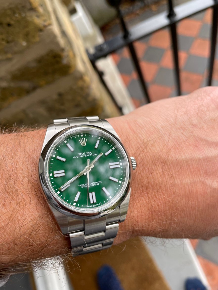 FS Rolex OP41 124300 Green Dial Omega Forums